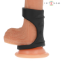 INTENSE - THEO DOUBLE SILICONE PENIS RING BLACK MODEL 4