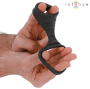 INTENSE - THEO DOUBLE SILICONE PENIS RING BLACK MODEL 4