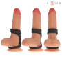 INTENSE - THEO DOUBLE SILICONE PENIS RING BLACK MODEL 4