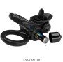 PRETTY LOVE - PASSIONATE RING DOPPIO ANELLO VIBRANTE + STIMOLATORE CLITORIDE NERO