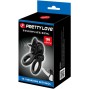 PRETTY LOVE - PASSIONATE RING DOUBLE ANNEAU VIBRANT + STIMULATEUR DE CLITORIS NOIR