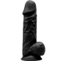 SILEXD - MODEL 1 REALISTIC PENIS PREMIUM SILEXPAN SILICONE BLACK 21.5 CM