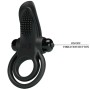 PRETTY LOVE - DOPPELTER VIBRATIONSRING + KLITORISSTIMULATOR 10 VIBRATIONEN SCHWARZ