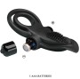 PRETTY LOVE - DOUBLE VIBRATING RING + CLITORIS STIMULATOR 10 VIBRATIONS BLACK