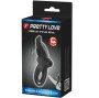 PRETTY LOVE - DOUBLE VIBRATING RING + CLITORIS STIMULATOR 10 VIBRATIONS BLACK