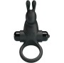 PRETTY LOVE - VIBRATIONSRING + RABBIT-KLITORIS-STIMULATOR 10 VIBRATIONEN SCHWARZ
