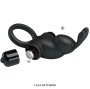 PRETTY LOVE - ANNEAU VIBRANT + STIMULATEUR DE CLITORIS RABBIT 10 VIBRATIONS NOIR