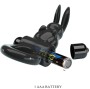 PRETTY LOVE - ANELLO VIBRATORE CONIGLIO ECCITANTE 10 VIBRAZIONI NERO