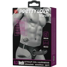 PRETTY LOVE - MARVIN STRAP ON WITH VIBRATION AND HOLLOW DILDO