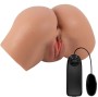 CRAZY BULL - VIBRADOR HAILEY BUTT COM CONTROLE REMOTO REALISTA DE VAGINA E ÂNUS