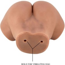 CRAZY BULL - VIBRADOR HAILEY BUTT COM CONTROLE REMOTO REALISTA DE VAGINA E ÂNUS
