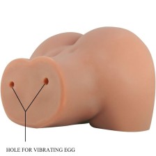 CRAZY BULL - VIBRADOR MILA BUTT COM CONTROLE REALISTA DE VAGINA E ÂNUS REMOTO