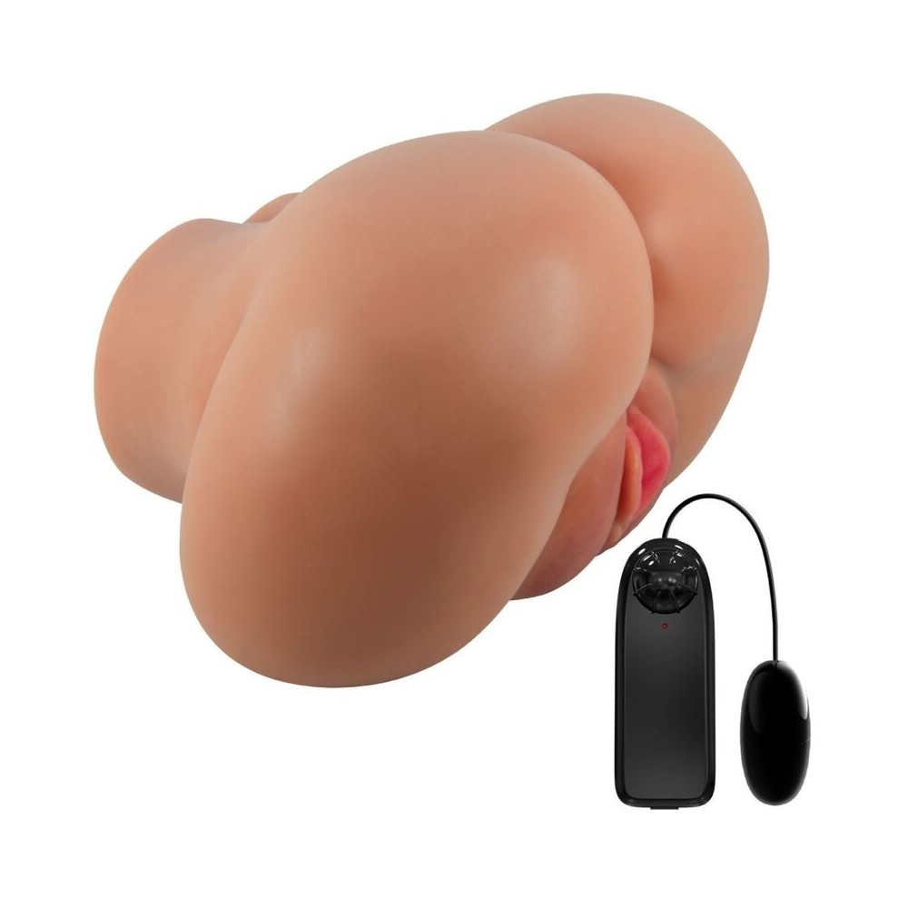CRAZY BULL - LUNA VIBRATEUR FESSIER AVEC CONTRÔLE RÉALISTE DU VAGIN ET DE L'ANUS À TÉLÉCOMMANDE