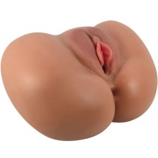 CRAZY BULL - LUNA VIBRATEUR FESSIER AVEC CONTRÔLE RÉALISTE DU VAGIN ET DE L'ANUS À TÉLÉCOMMANDE