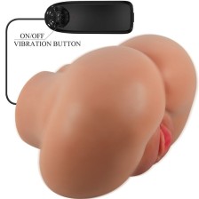 CRAZY BULL - VIBRADOR LUNA COM CONTROLE REMOTO REALISTA DE VAGINA E ÂNUS