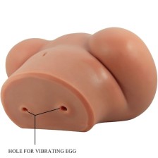 CRAZY BULL - VIBRADOR LUNA COM CONTROLE REMOTO REALISTA DE VAGINA E ÂNUS