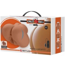 CRAZY BULL - LUNA VIBRATOR BUTT WITH REALISTIC VAGINA AND ANUS CONTROL REMOTO
