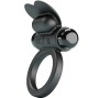 PRETTY LOVE - DEBONAIRE ANELLO VIBRANTE CONIGLIO 10 VIBRAZIONI NERO