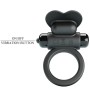 PRETTY LOVE - BAGUE VIBRANTE DEBONAIRE LAPIN 10 VIBRATIONS NOIRE