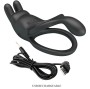 PRETTY LOVE - SETH DOUBLE VIBRATING RING RABBIT 7 VIBRATIONS BLACK