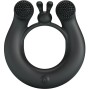 PRETTY LOVE - ANNEAU VIBRANT DAHLIA + STIMULATEUR DE CLITORIS 12 VIBRATIONS NOIR