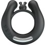 PRETTY LOVE - ANELLO VIBRANTE DAHLIA + STIMOLATORE CLITORIDEO 12 VIBRAZIONI NERO