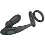 PRETTY LOVE - EMONI PENISRING + ANAL PLUG 12 VIBRATIONEN SCHWARZ