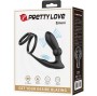 PRETTY LOVE - EMONI PENISRING + ANAL PLUG 12 VIBRATIONEN SCHWARZ