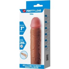 PRETTY LOVE - NILE PENISHÜLLE MIT 2,5 CM VERLÄNGERUNG MULATTE