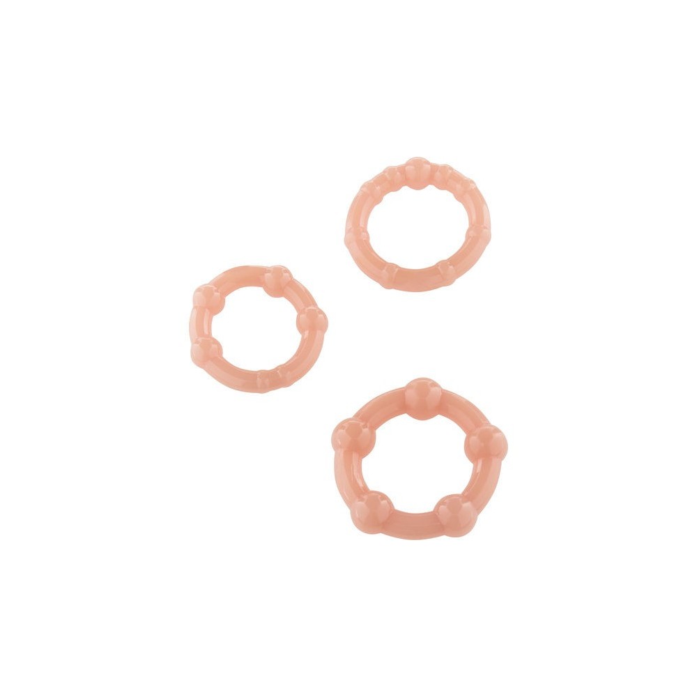 SEVEN CREATIONS - SET OF THREE SKIN PENIS RINGS