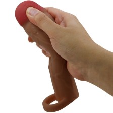 PRETTY LOVE - HANI PENIS SLEEVE WITH 5 CM EXTENSION MULATTO