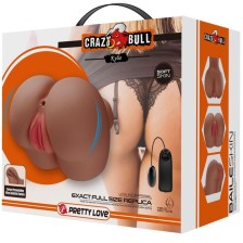 CRAZY BULL - VIBRATEUR KYLIE ASS AVEC TÉLÉCOMMANDE RÉALISTE VAGIN ET ANUS