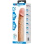 PRETTY LOVE - DEREK GUAINA PER PENE CON ESTENSIONE DA 7,6 CM FLESH
