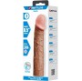 PRETTY LOVE - DEREK PENIS SLEEVE WITH 7.6 CM EXTENSION MULATTO