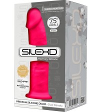 SILEXD - MODELLO 2 PENE REALISTICO PREMIUM SILEXPAN SILICONE FUCSIA 19.2 CM