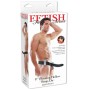 FETISH FANTASY SERIES - 19 CM VIBRATÓRIO OCO STRAP-ON PRETO