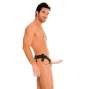 FETISH FANTASY SERIES - HARNAIS VIBRATEUR CREUX POUR LUI ET ELLE NATUREL 14CM