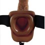 FETISH FANTASY SERIES - 9 STRAP-ON OCO COM BOLAS 22,9CM CASTANHO