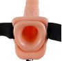 FETISH FANTASY SERIES - SERIES 11 HOLLOW STRAP-ON VIBRANTE CON SFERE 27.9CM CARNE