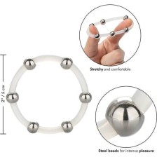 CALEXOTICS - STEEL BEADED SILICONE RING XL