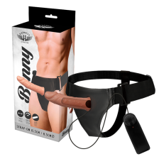 HARNESS ATTRACTION - BENNY STRAP-ON HOLLOW EXTENDER VIBRATOR 15 CM -O- 4.5 CM