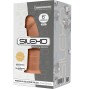 SILEXD - MODELLO 2 PENE REALISTICO PREMIUM SILEXPAN SILICONE CARAMEL 15.4 CM