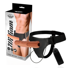 HARNESS ATTRACTION - WILLIAN STRAP-ON HOLLOW EXTENDER VIBRATOR 17 CM -O- 4.5 CM