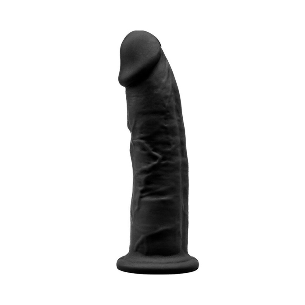 SILEXD - MODEL 2 REALISTIC PENIS PREMIUM SILEXPAN SILICONE BLACK 15 CM