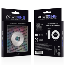 POWERING - ANEL PARA O PÊNIS SUPER FLEXÍVEL E RESISTENTE 3,5CM TRANSPARENTE