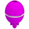 PRETTY LOVE - VIBRADOR DE SILICONE REDONDO ROXO BOLA GEMINI