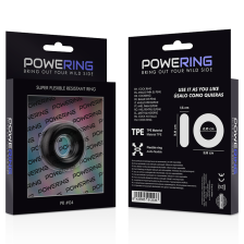 POWERING - ANELLO RESISTENTE SUPER FLESSIBILE 3,8 CM PR04 NERO