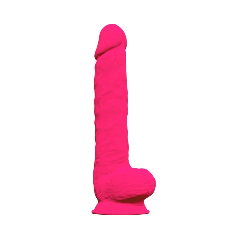 SILEXD - MODELLO 1 PENE REALISTICO PREMIUM SILEXPAN SILICONE FUCSIA 38 CM