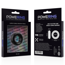 POWERING - ANELLO RESISTENTE SUPER FLESSIBILE 4,5 CM PR07 NERO