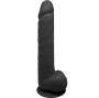 SILEXD - MODELO 1 PÊNIS REALÍSTICO PREMIUM SILEXPAN SILICONE PRETO 38 CM